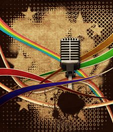 Retro Microphone Royalty Free Stock Image Retro Microphone Royalty Free Stock Image