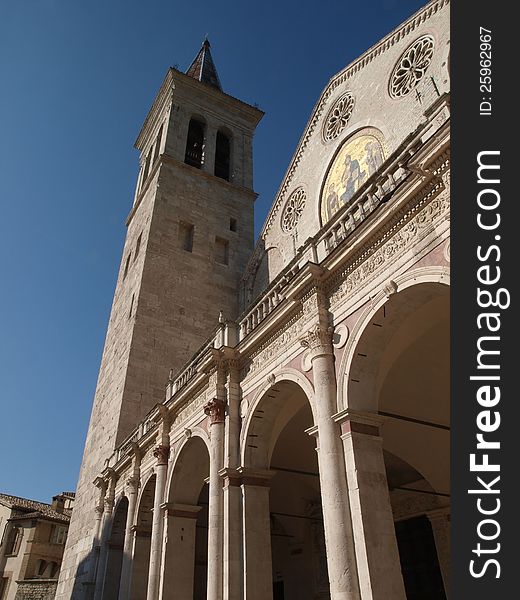 Cathedral of Santa Maria dell'Assunta in Spoleto. Cathedral of Santa Maria dell'Assunta in Spoleto