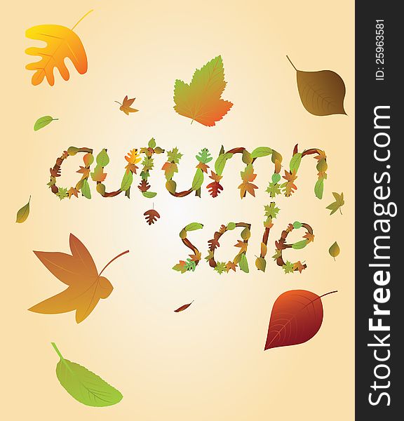 Autumnal Sale From Leaves.