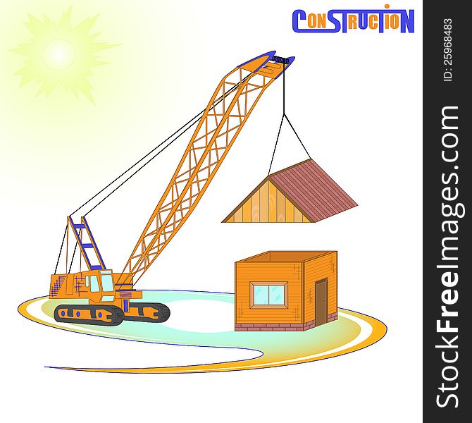 Construction of the house. Vector illustration