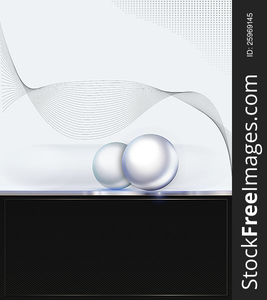 Abstract background with spheres for the design. Abstract background with spheres for the design.