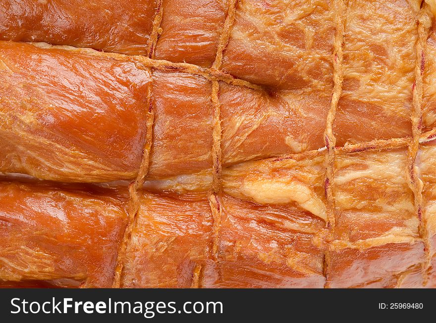 Smoked bacon a piece of meat. Food background. Smoked bacon a piece of meat. Food background
