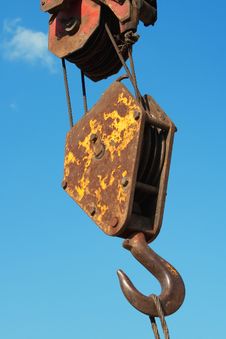 Hook A Construction Crane Royalty Free Stock Images Hook A Construction Crane Royalty Free Stock Images