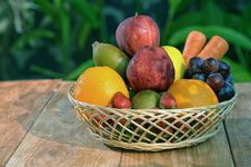 A Basket Of Fresh Fruit 02 Royalty Free Stock Image A Basket Of Fresh Fruit 02 Royalty Free Stock Image