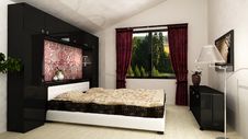 Modern Bedroom Royalty Free Stock Photo