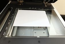 Laser Copier And Paper Stock Photo