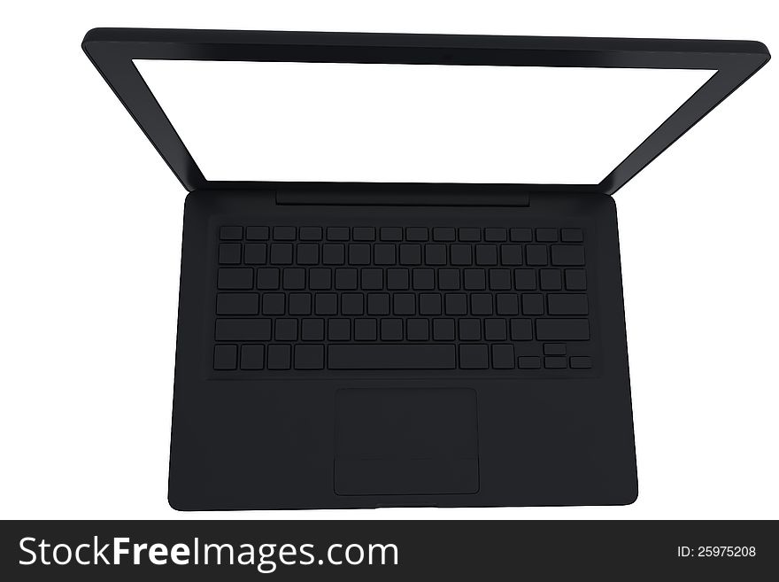 Laptop with white background new pose and perfect light