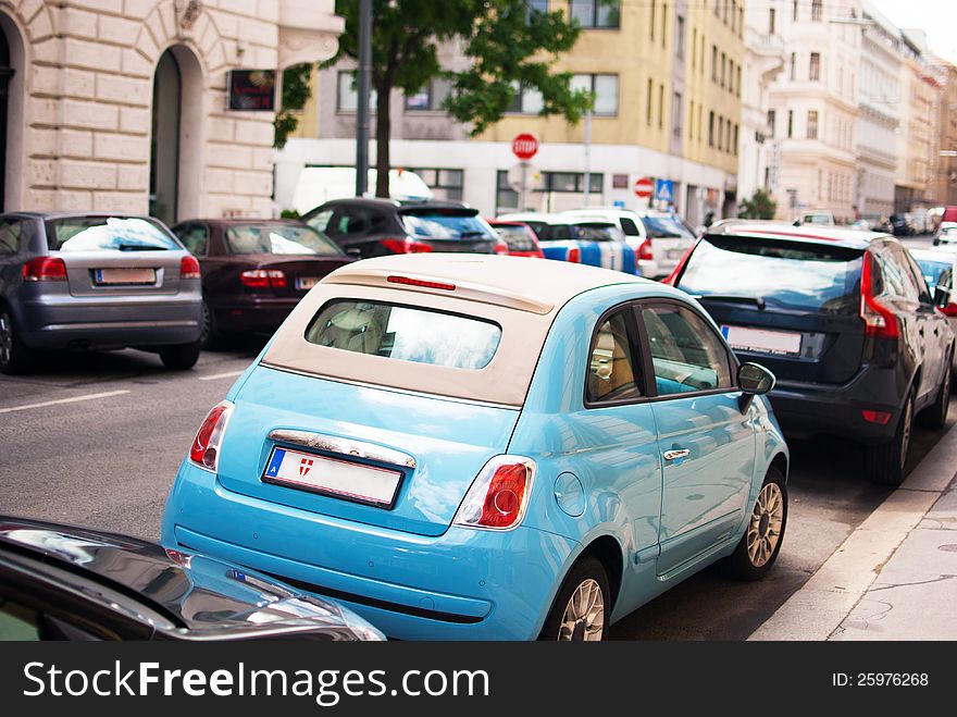 Fiat 500 on the Street