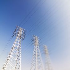 Power Transmission Tower Group Stock Photography Power Transmission Tower Group Stock Photography