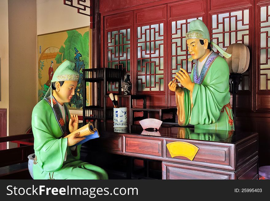 Liang Shanbo and Zhu Yingtai statues