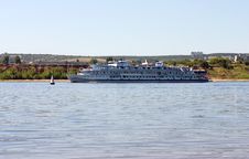 Motor Ship On Volga River Russia Stock Images Motor Ship On Volga River Russia Stock Images