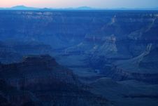 Blue Dawn Grand Canyon Stock Photography