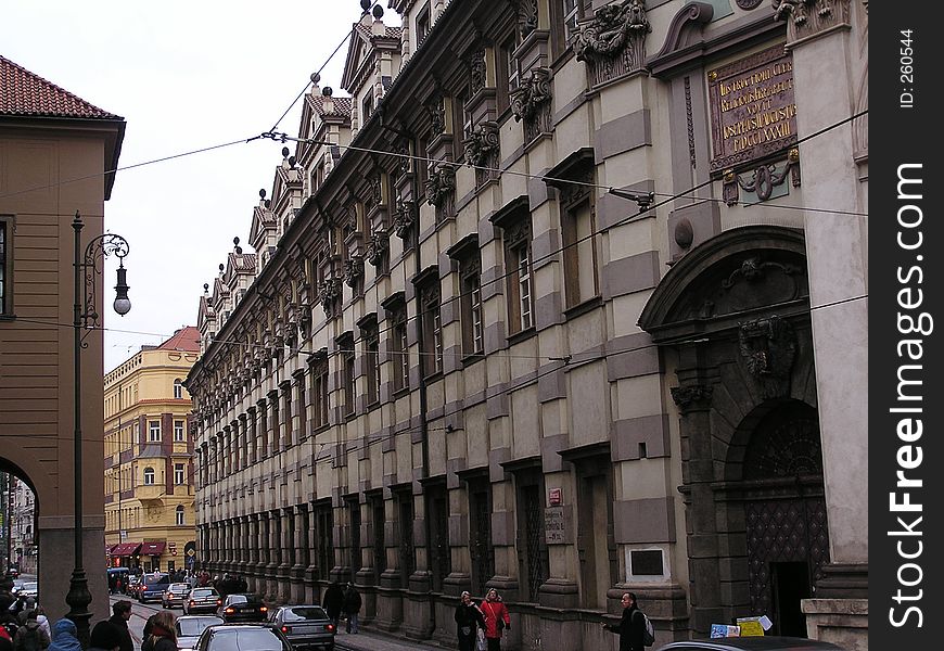 Prague ancient building. Prague ancient building