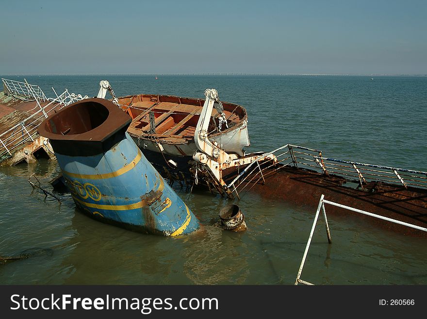 Shipwreck of ship