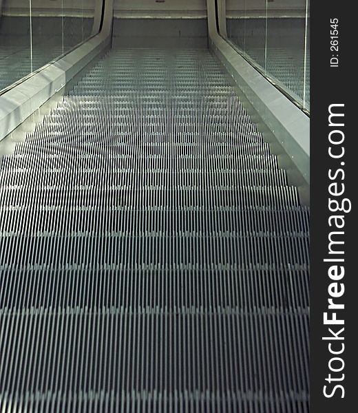 Escalator steps. Escalator steps