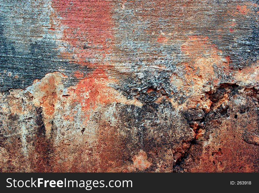 Closeup of stained concrete surface. Closeup of stained concrete surface.