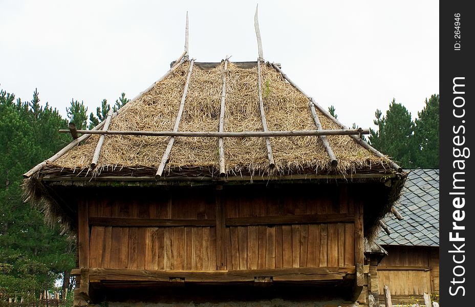 Wooden shed