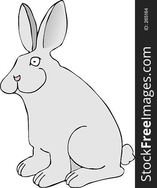 This illustration depicts a bunny rabbit. This illustration depicts a bunny rabbit