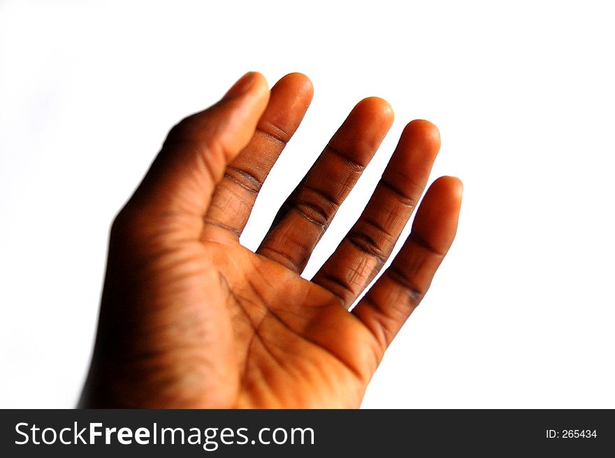 This is an image of a hand, trying to work out how big an object is. This is an image of a hand, trying to work out how big an object is.