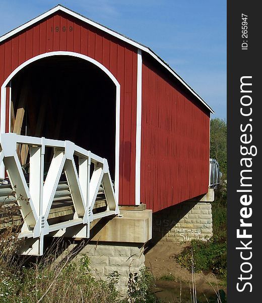 The Wolf Covered Bridge in Knox County