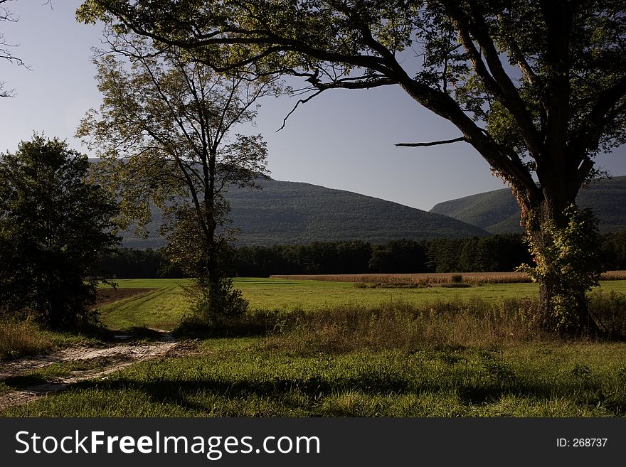 Landscape of autumn in the Hudson Valley. Landscape of autumn in the Hudson Valley