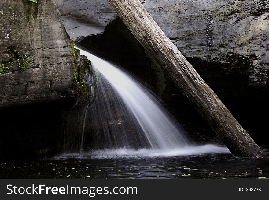 Waterfall in the Hudson valley creeks