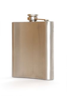 Flask Isolated On White Royalty Free Stock Image
