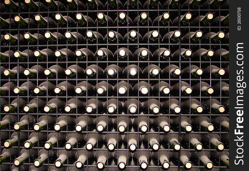 Bottle Storage Of Vine