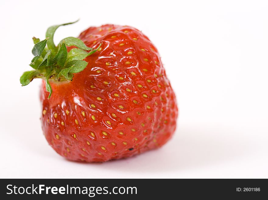 Sweet strawberry isolated over a white background