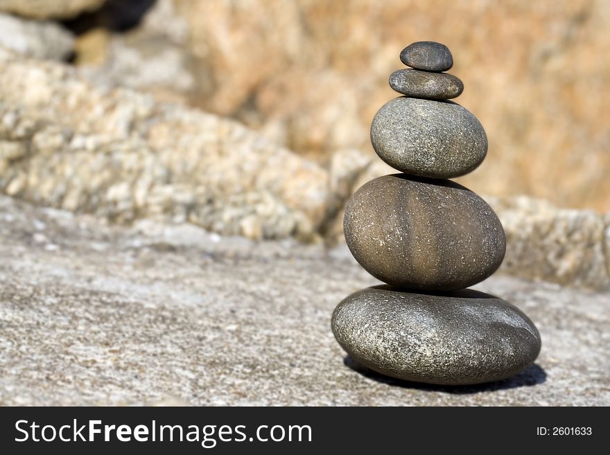 Round stones goof for yoga and relaxation theme. Round stones goof for yoga and relaxation theme