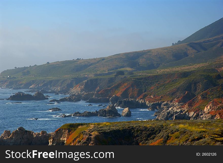 The California coast by Big Sur