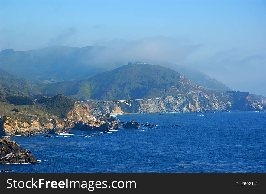The California coast by Big Sur