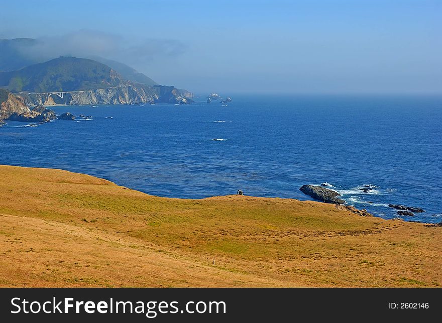 The California coast by Big Sur