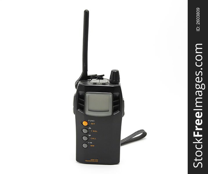Portable radio set, radio station, radio transmitter