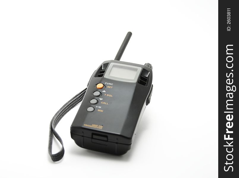 Portable radio set, radio station, radio transmitter