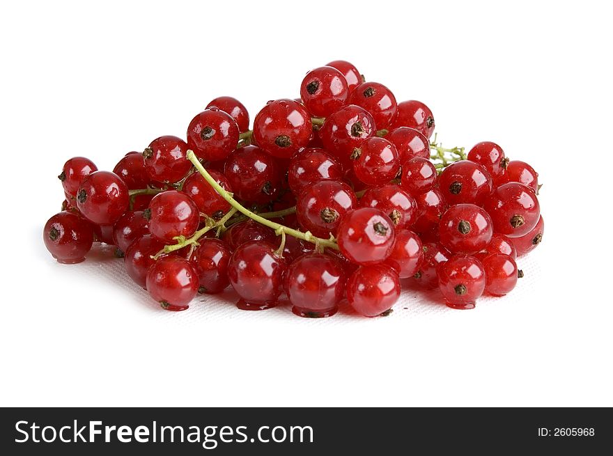 Fresh redcurrant berry fruit close up shoot