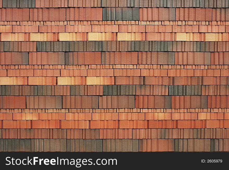 Close up of a pattern of tiling on a wall. Suitable as background. Close up of a pattern of tiling on a wall. Suitable as background.