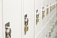 Rows Of Metal Lockers Stock Photo Rows Of Metal Lockers Stock Photo