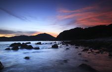The Sunset Glow View Royalty Free Stock Photo The Sunset Glow View Royalty Free Stock Photo
