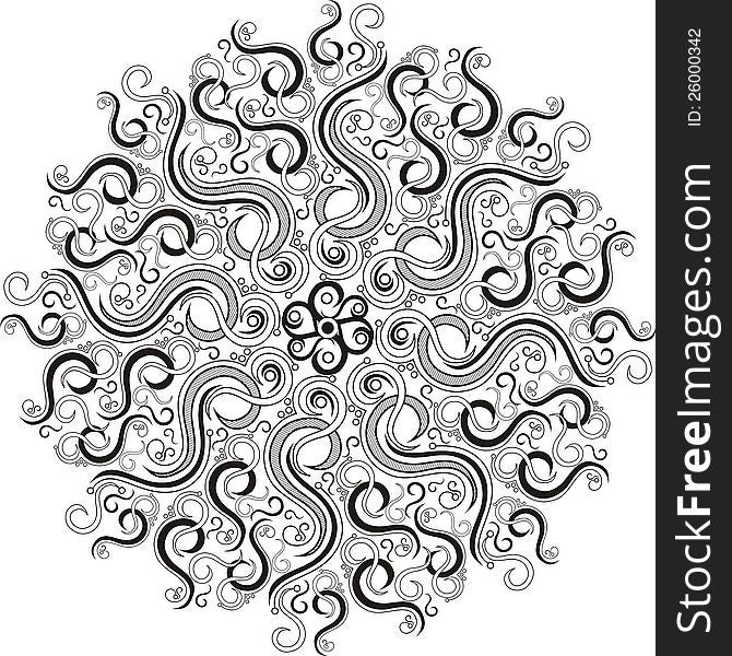 Beautiful Vector ornament design element for designing and printing