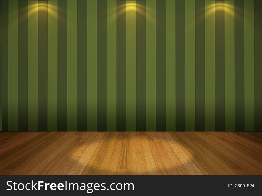 Interior rendering with empty room color wall and decorated with wooden floors. Interior rendering with empty room color wall and decorated with wooden floors.