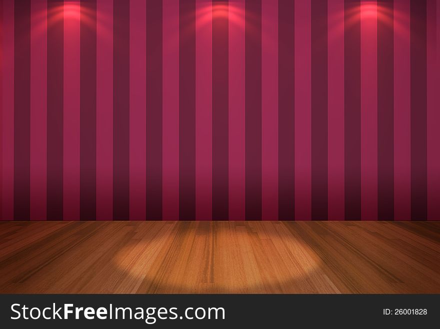 Interior rendering with empty room color wall and decorated with wooden floors. Interior rendering with empty room color wall and decorated with wooden floors.