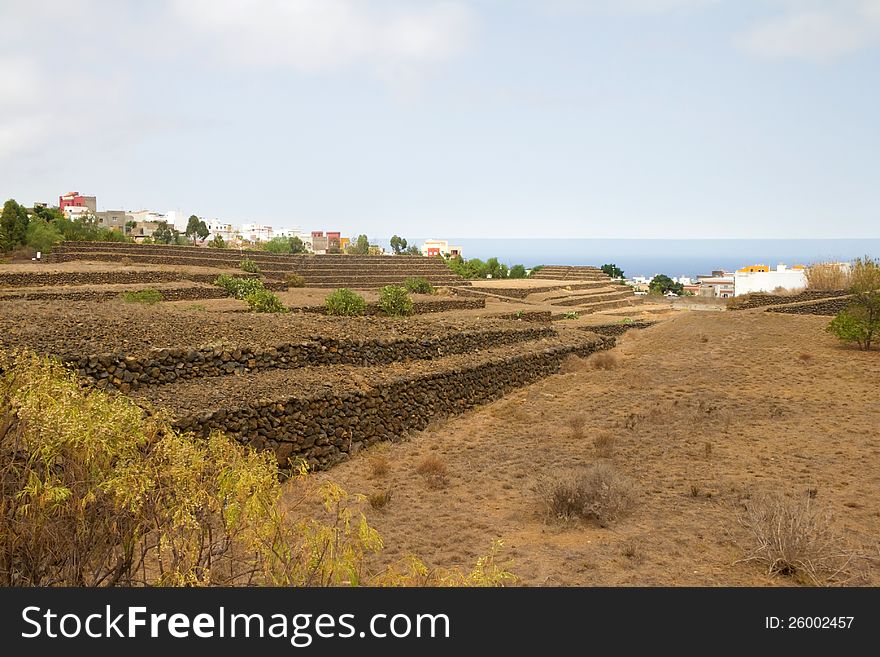 Pyramids in Guimar. Tenerife. Canarian Island. Pyramids in Guimar. Tenerife. Canarian Island.