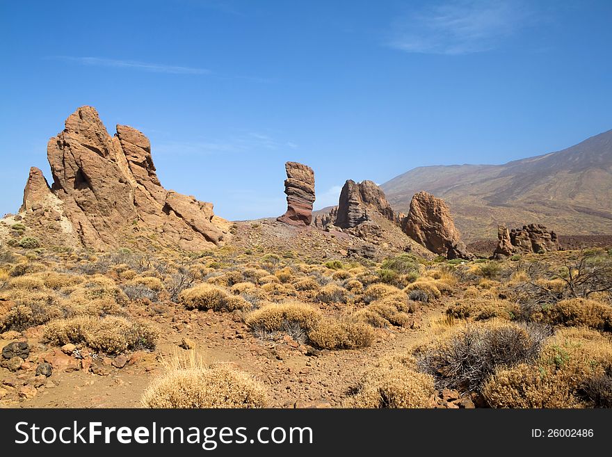 A rocks near of Teide. A rocks near of Teide