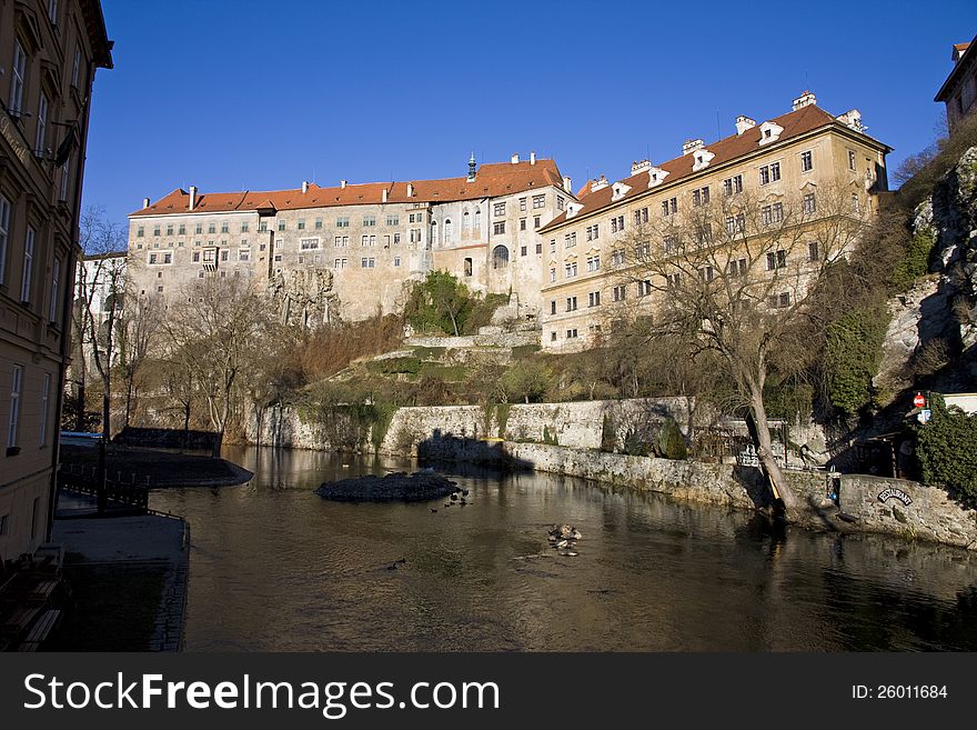 Old castle in cesky krumlov