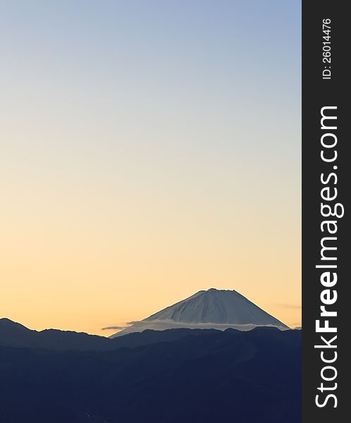 Mount Fuji At Sunrise