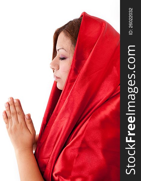 Happy Woman Praying