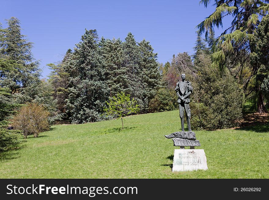 A famous statue in the Miramare Castle park in Trieste. A famous statue in the Miramare Castle park in Trieste