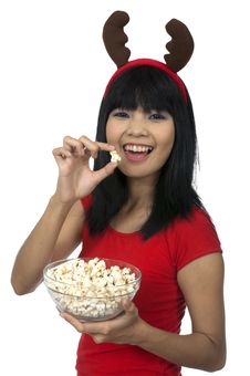 Christmas Popcorn Stock Image Christmas Popcorn Stock Image