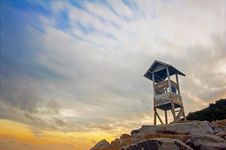The Coast Guard Tower. Stock Images